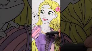 Tangled RAPUNZEL Coloring Page #DISNEY #coloring #coloringpage #markers #princess #markers Disney