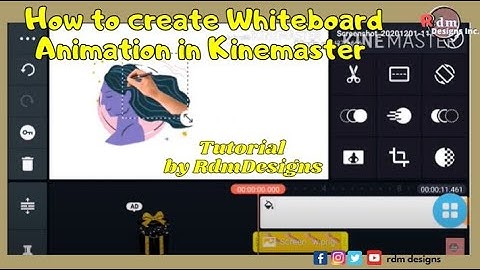 How to create #Whiteboard #Animation in #Kinemaster |#Tutorial by #RdmDesigns