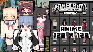 Skinpack Anime HD 128x128 Minecraft pocket edition All version