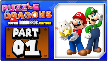 Puzzle & Dragons: Super Mario Bros. Edition - Part 1: World 1 | Gameplay Footage [HD + FaceCam]