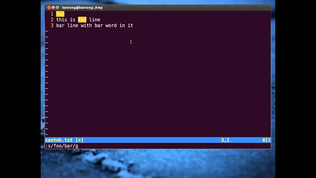 Vim Tutorial - Search and Replace - YouTube