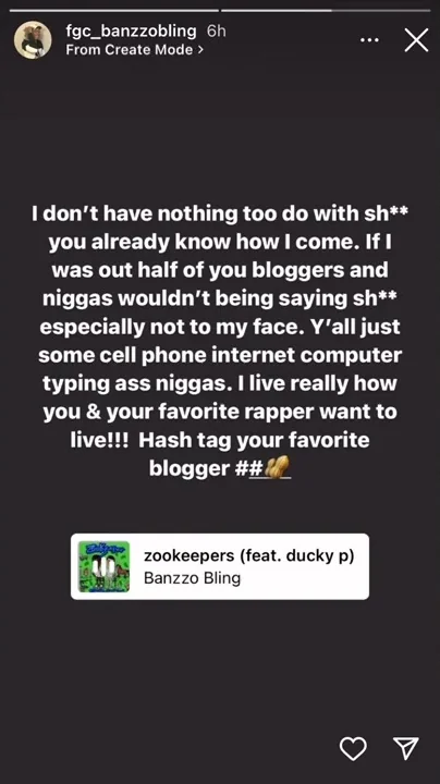 Dallas artist Banzzo Bling talks bloggers “Yall talk my real life!”