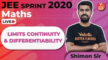 Limits Continuity and Differentiability | IIT JEE Maths | IIT JEE Main Mathematics | JEE Mains 2020