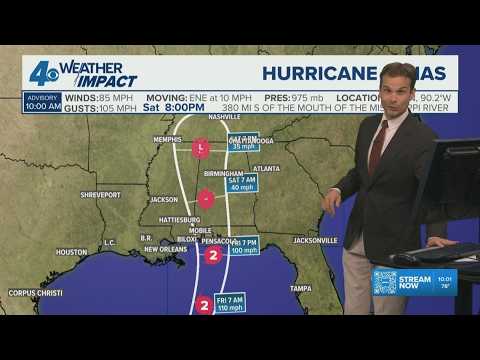 10 a.m. Thursday update: Hurricane Isaias strengthens, could approach Category 3 strength
