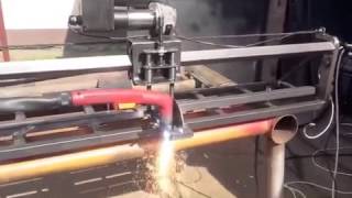 The first plasma cutting test