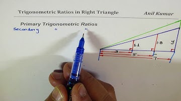 Trigonometric Ratios and their Inverse in a Right Triangle