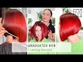 Graduated bob  haircut tutorial by sanja carica karasman