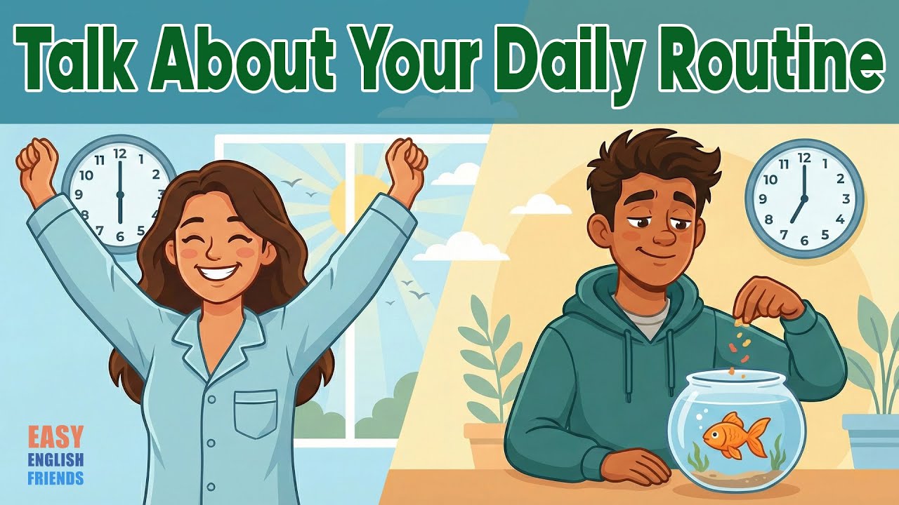 Talk About Your Daily Routine in English | Present Simple Made Easy for ...