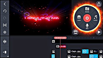 Kinemaster video editing new style 2022 || glowing text animation video editing