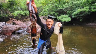 Don jose pesca un camarón gigante