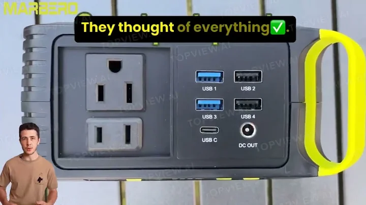 MARBERO Portable Power Station 88Wh Camping Lithium Battery Solar Generator Fast Charging