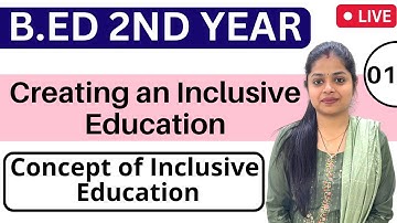 Creating An Inclusive Education | MDU Bed 2nd Year | Concept Of Inclusive Education