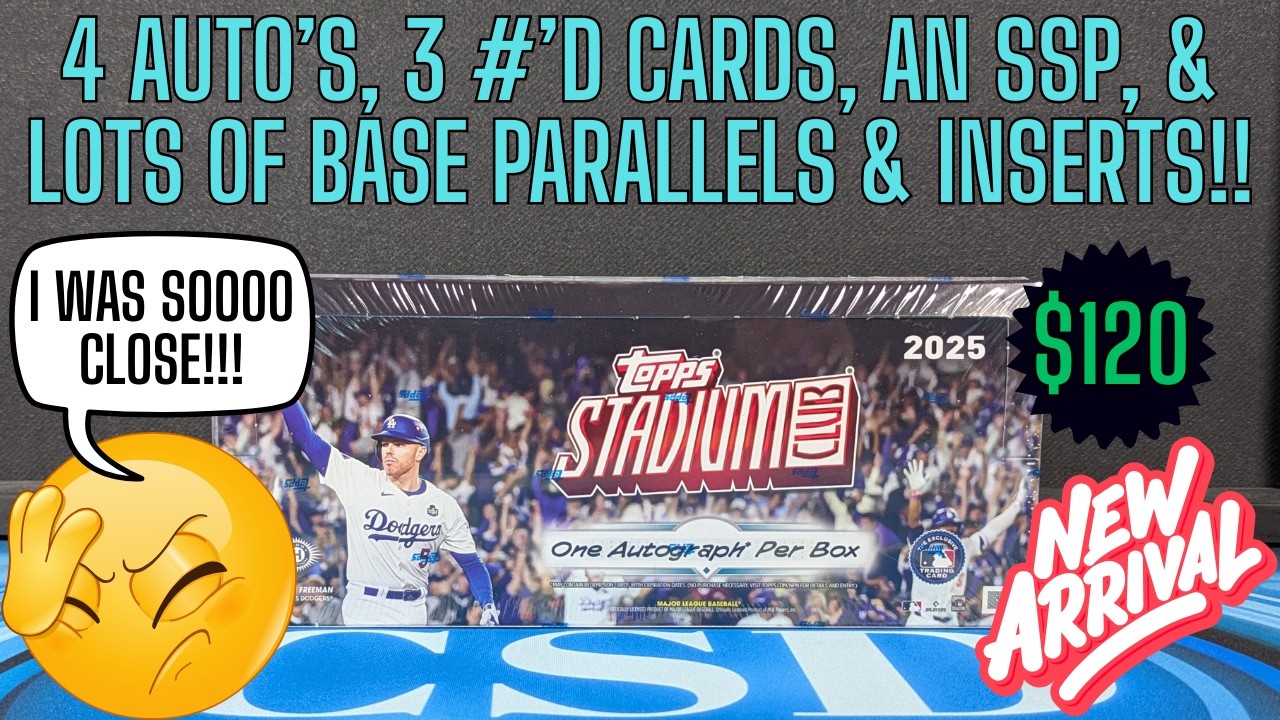 2025 Topps Stadium Club Baseball Hobby Box Review! Call me Babe Ruth Cause I'm Calling my HITS!