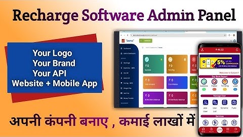 Multi Recharge Software | Make Your Own Recharge Company | B2b Recharge Admin Panel