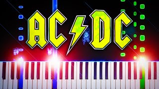 AC/DC - Dirty Deeds Done Dirt Cheap - Piano Tutorial chords