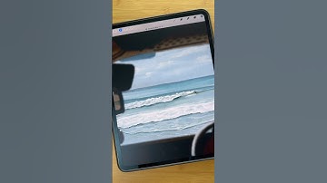 Procreate Ocean Landscape Tutorial #procreatetutorials #procreatebrushes