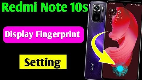redmi note 10s in display fingerprint setting/redmi 10s me in display fingerprint lock kaise lagaye