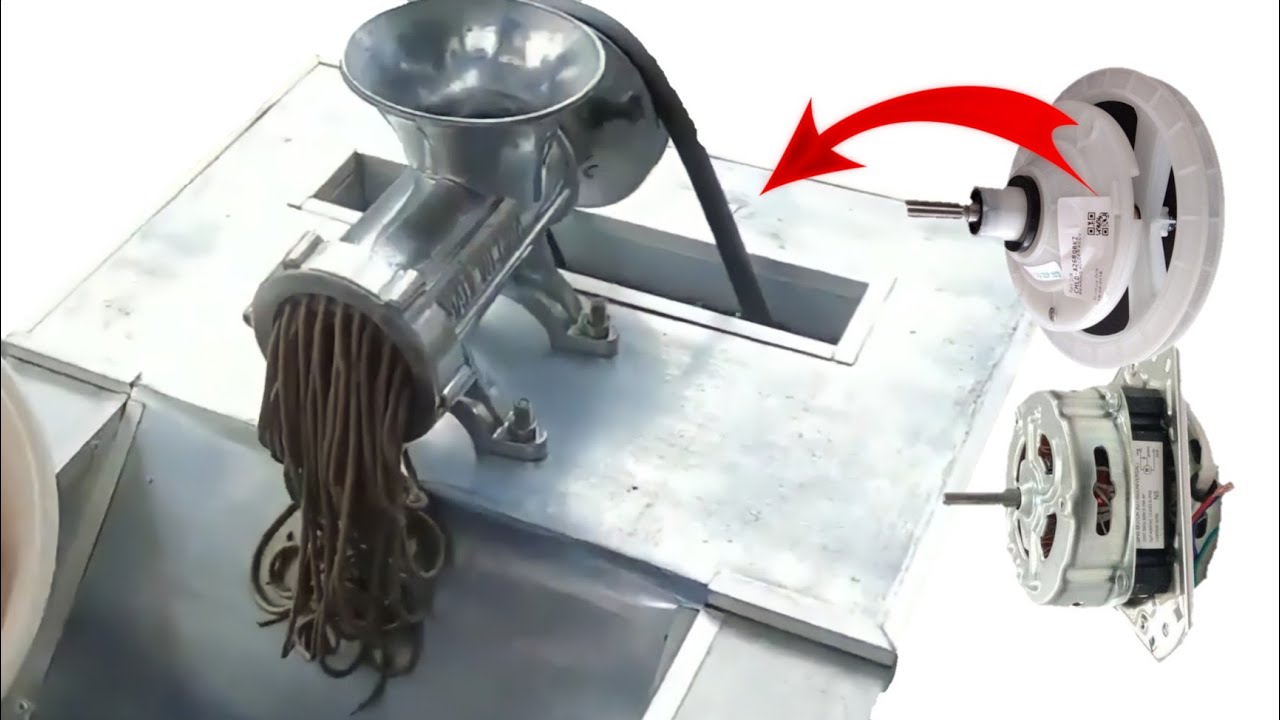 Cara Bikin Mesin Penggiling Pelet dari Dinamo Mesin Cuci