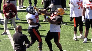 Senior Bowl Highlights OL/DL 1v1s American Day 2  Things are Heating Up