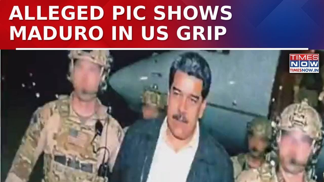 US 'Captures' Maduro: Alleged Pic Viral, Shows Venezuela President In Trump Forces' Grip | Watch