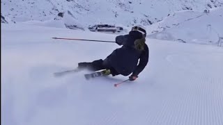 Racing turns by Valentina Fankhauser and Patrick Baetz, St. Anton, 🇦🇹