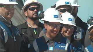 Recorrida por el pozo "Ceferino" que opera YPF en Chelforó