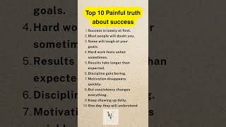 "Top 10 Painful Truth about Success" #quotes #facts #motivation #psychology #viral #shorts