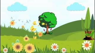 Background Animasi Bergerak||Taman Bunga