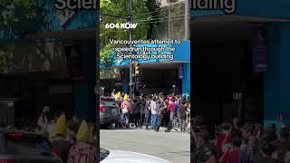 Scientology Vancouver swarmed by 250 speed runner protesters