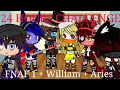 Stuck in a room  24 hours challenge  au  fnaf 1  william  aries  long