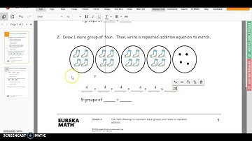 DL Eureka Math: Module 6 Lesson 2 Problem set