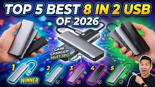Best 8-in-2 USB Hub 2026 ⚡ Ultimate Multi-Port USB Adapter for Laptop & PC |