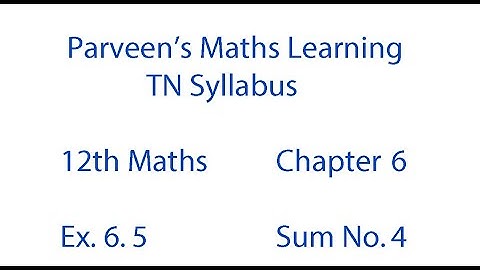 12th Mathematics Exercise No 6.5 Sum No. 4 Chapter 6 Applications of Vector Algebra