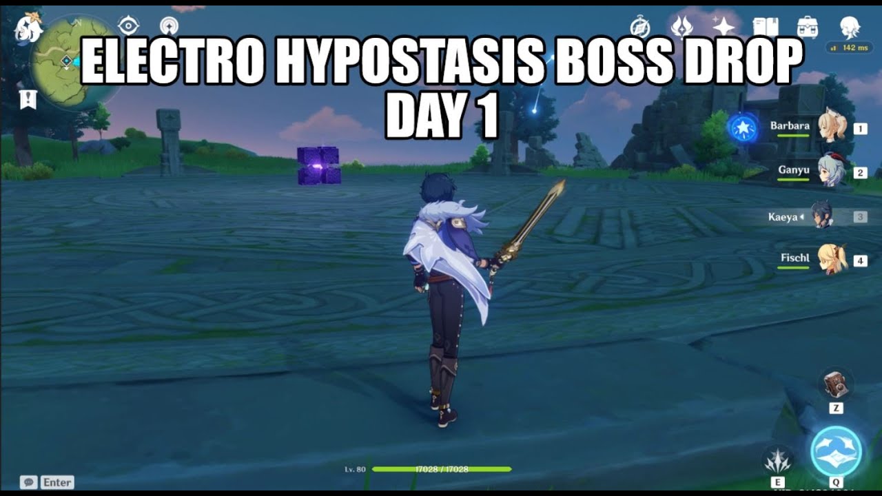 Electro Hypostasis Boss Drop Day 1 | Genshin Impact - YouTube