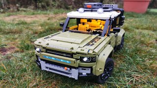Player Profile LED Light kit install in the Lego Land Rover Defender 42110