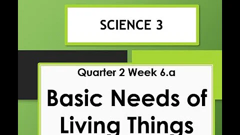 science 3  Q2 W6a Basic needs of living things - DayDayNews
