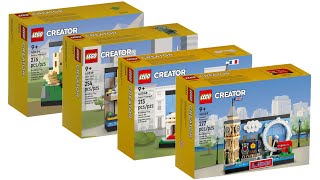 All LEGO Creator Postcard Sets 2022 Compilation/Collection Speed Build