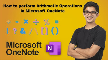 How to perform arithmetic operations in Microsoft OneNote | OneNote | Arithmetic functions