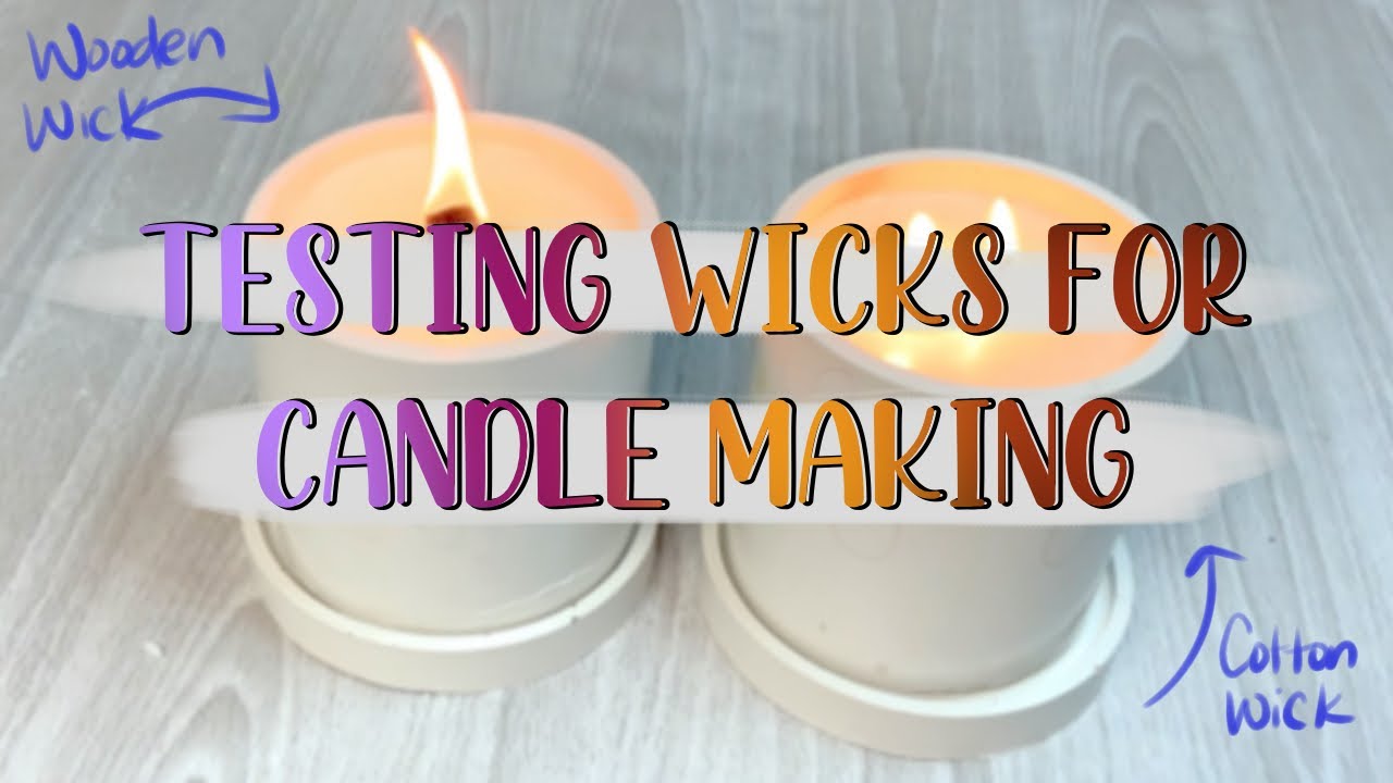 Testing Concrete Cement Candles Trial 2 Wooden Wick vs Cotton Wick Plaster  of Paris Gypsum 