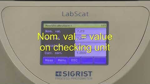 Video clip animated graphics LabScat 2   Adjustment with checking unit 13841E1 13490 E