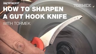 How to sharpen a gut hook knife with Tormek