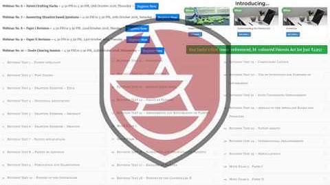 Webinar No  5 – Tips to Clear Patent Agent Exam