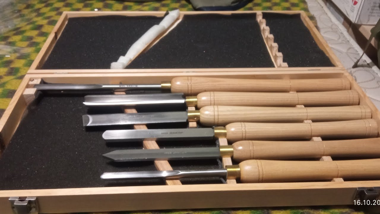 энкор набор резцов 6шт для токарных работ по дереву приобрёл бюджетный ...