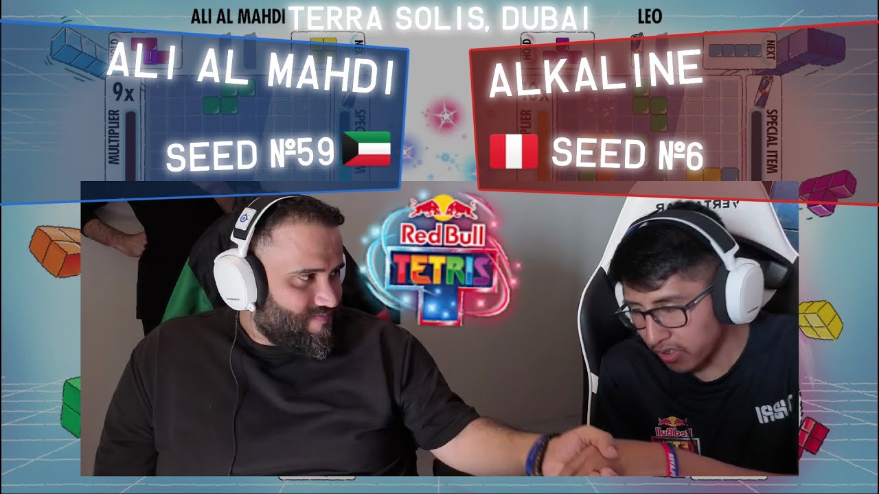 Alkaline (Перу) против Ali Al Mahdi (Кувейт) - Финал чемпионата мира Red Bull Tetris в Дубае - 1/...