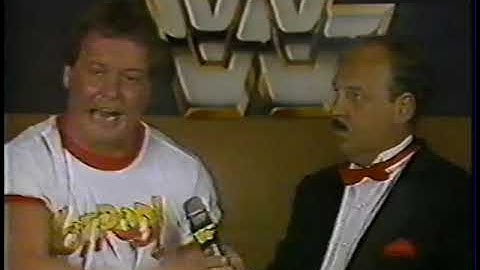 Roddy Piper MSG promo - uitgezonden op 8/3/85