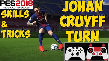 PES 2018 Skills & Tricks Tutorial | CRUYFF TURN | Auto Feint [ON] | Xbox PC PS4 PS3