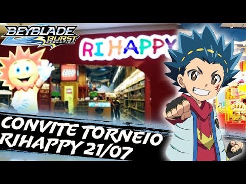 Convite Torneio Beyblade Burst Rihappy 21 07 Shopping Cidade Sao Paulo Youtube