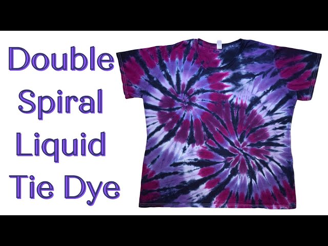 How to Tie Dye: Double Spiral Scrunch [Liquid Dye] 
