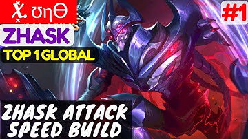 Zhask Attack Speed Build [Top 1 Global Zhask] | X͓̽. ʊηϴ Zhask Gameplay and Build #1 Mobile Legends