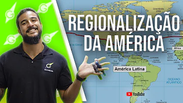 Como a América é dividida de acordo com a regionalização histórico-social?